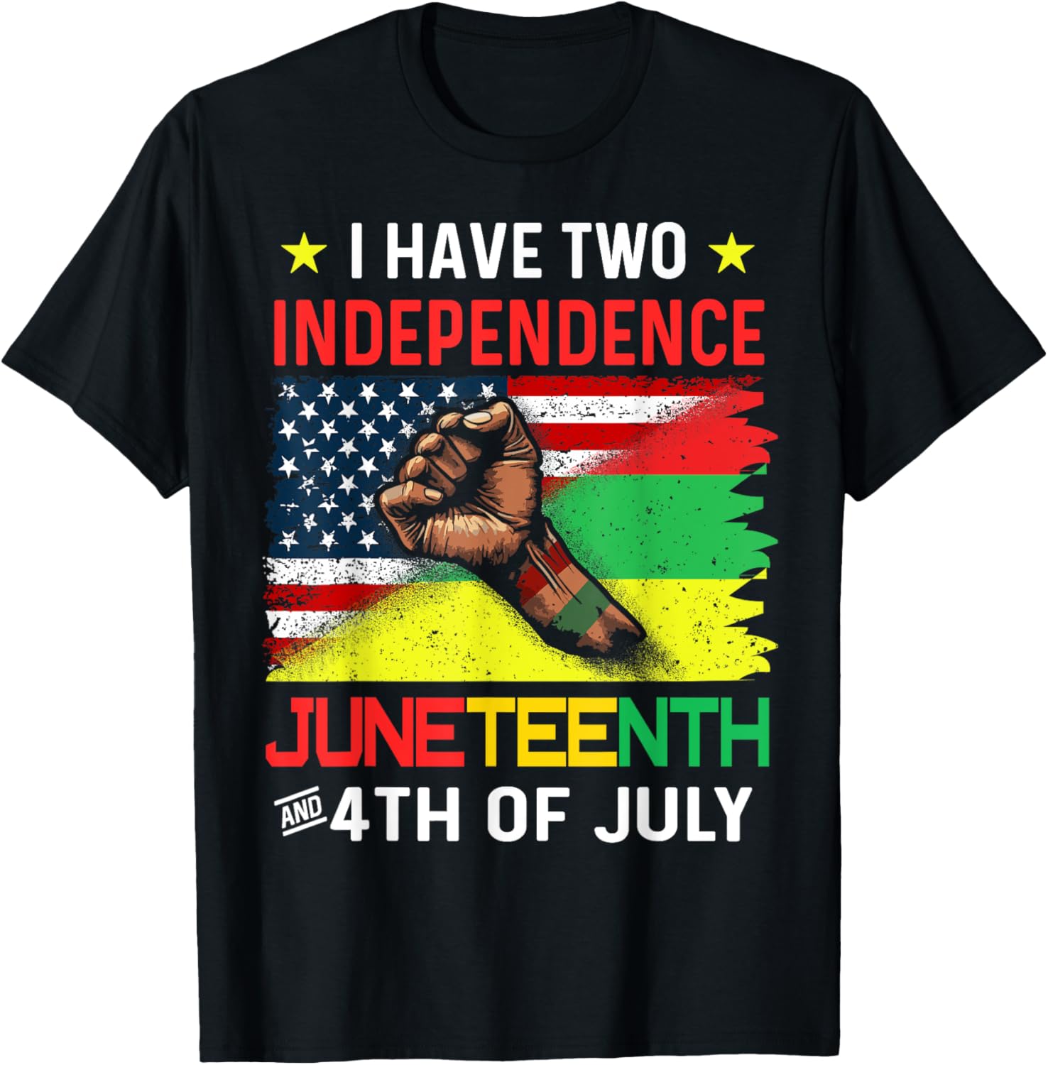 Juneteenth 1865 Black African American Flag Usa 4Th Of July