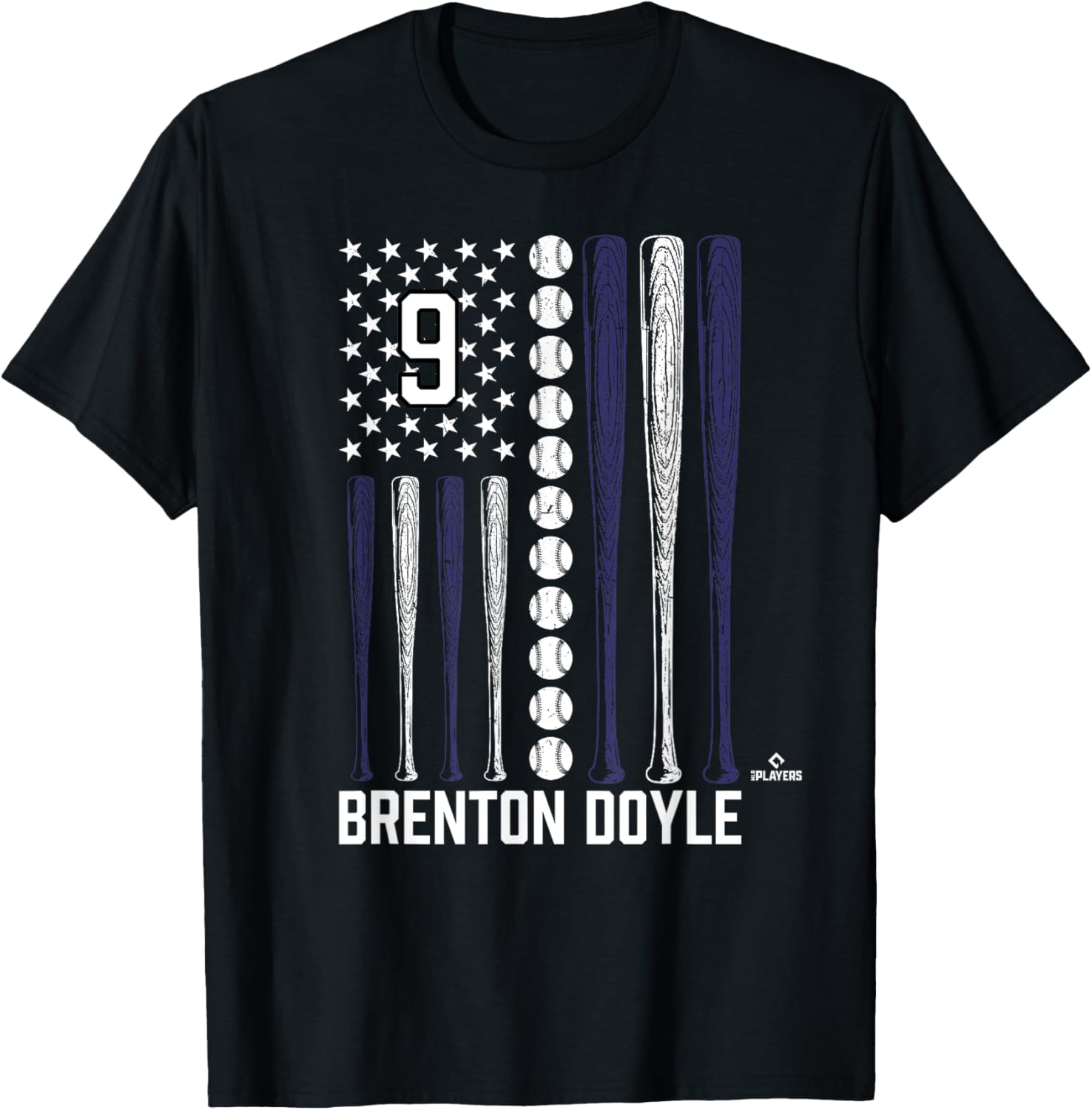 Baseball American Flag Brenton Doyle Colorado Baseball Mlbpa