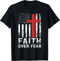 Faith Over Fear Christian American Flag