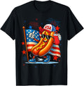 4Th Of July Hotdog American Flag Patriotic Fireworks Funny