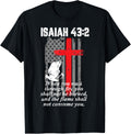 Thin Red Line Firefighter Cross Bible Verse American Flag