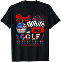 Red White And Golf 4Th Of July American Flag Player