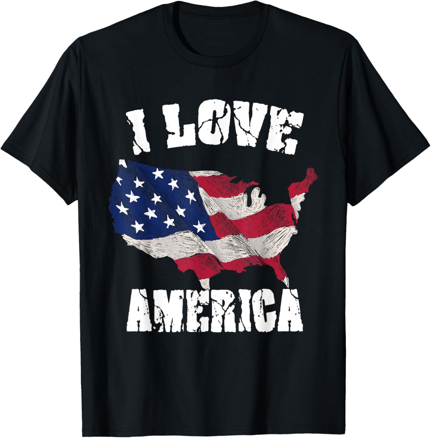 I Love America Usa 4Th Of July Gift T Shirt