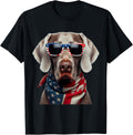 American Weimaraner Dog 4Th Of July Incependence Day Owner