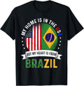Brazilian American Patriot Heart Is From Brazil Flag