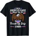 American Eagle Usa Patriotic Born 4Th July Birthday 1980