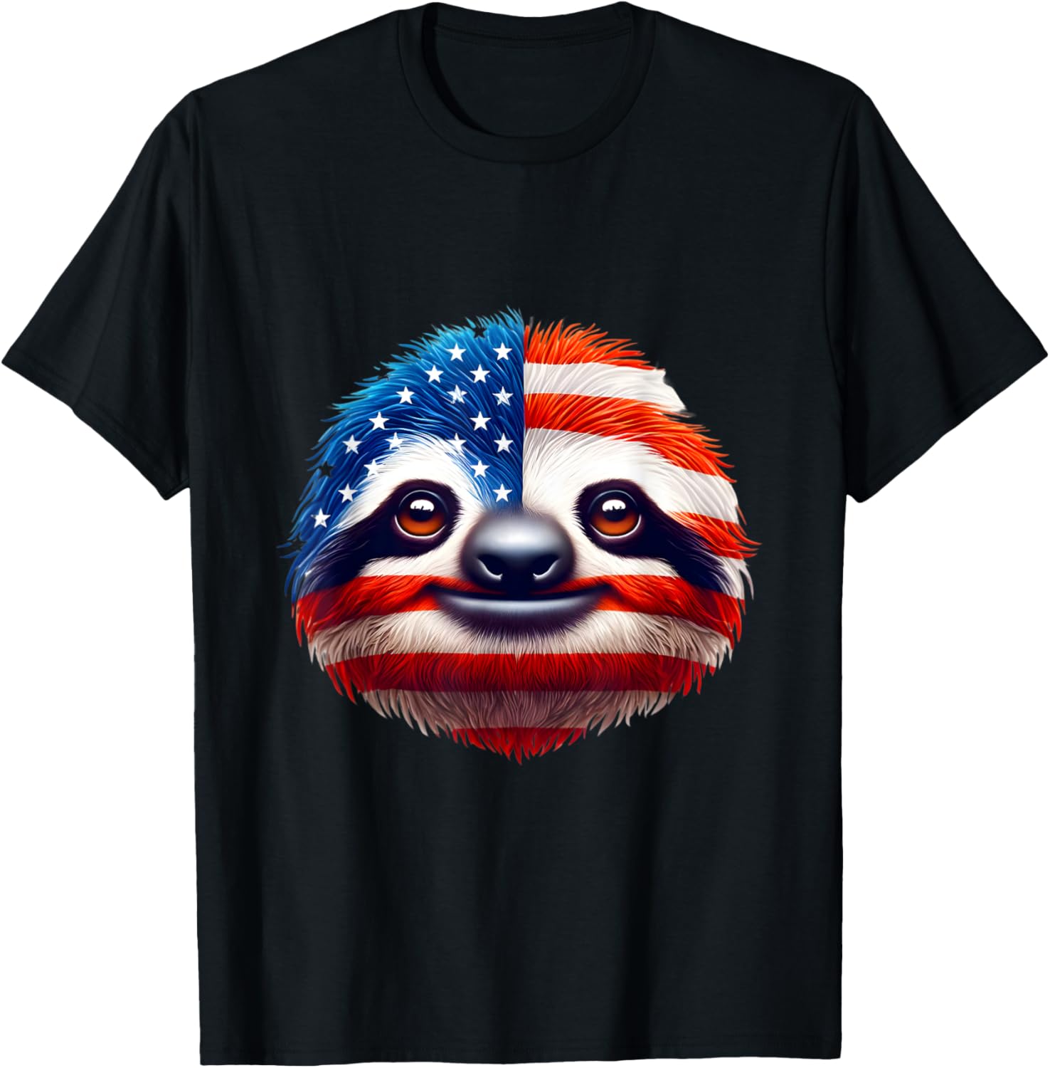 American Flag Sloth Lover 4Th Of July Patriotic Women Men