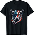 Vintage American Patriot Bull Cow 4Th Of July American Flag