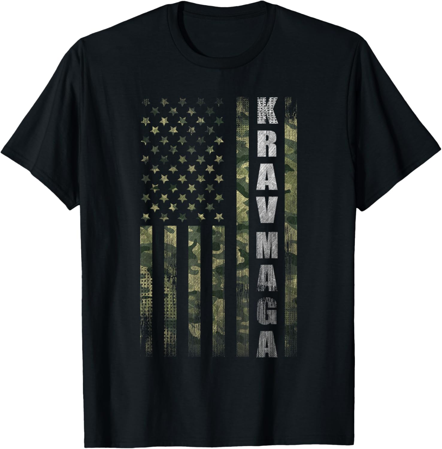 Krav Maga Usa American Flag Camo Fan Vintage