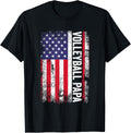 Volleyball Papa American Flag Usa Patriotic