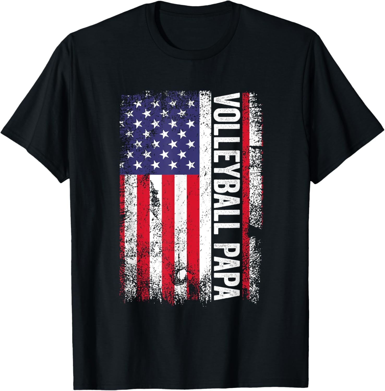 Volleyball Papa American Flag Usa Patriotic