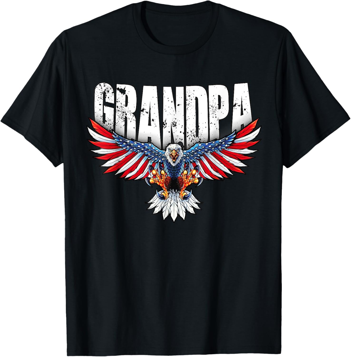 Grandpa Vintage Usa Flag Bald Eagle Patriotic 4Th Of July
