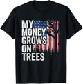 Tree Climbing American Flag Arborist My Money Grows On Trees