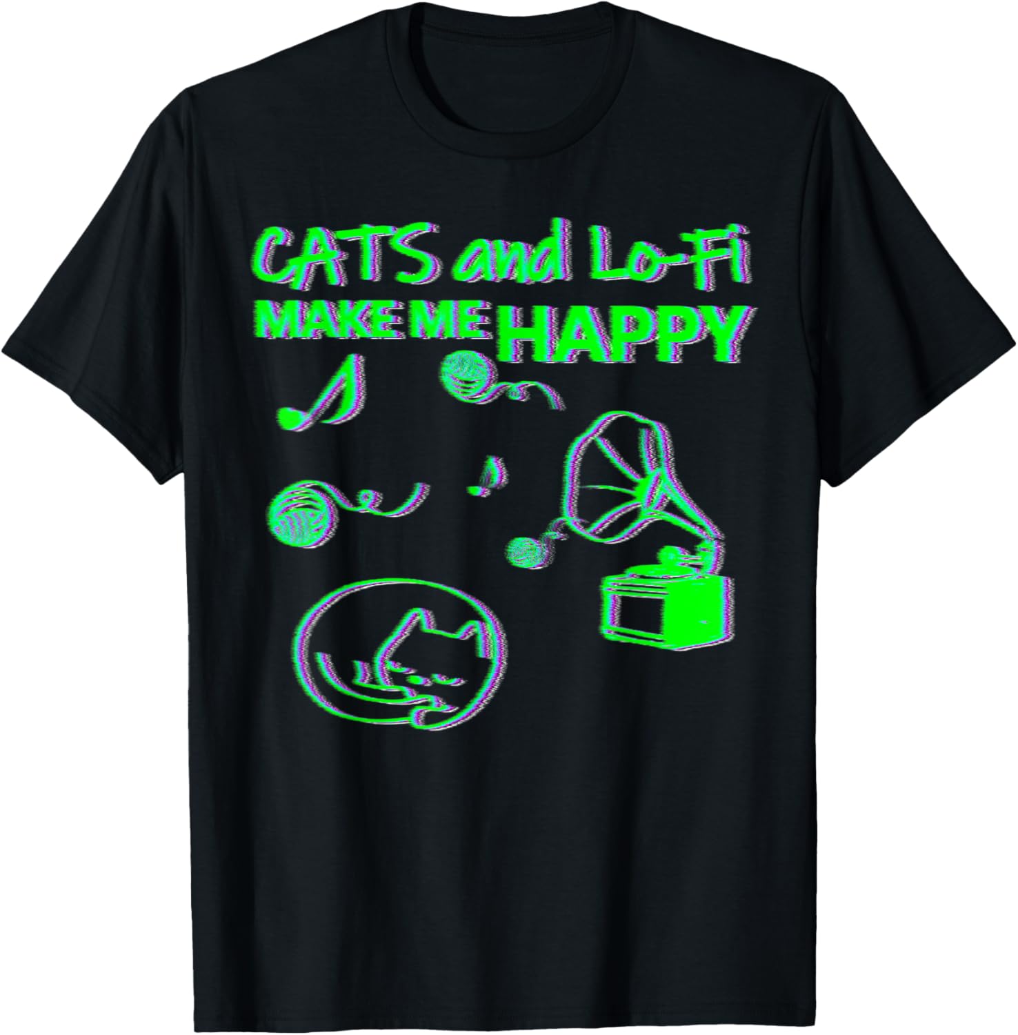 Cats and lo-fi make me happy listen and chill sound of yarn