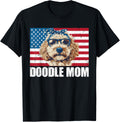 Doodle Mom Goldendoodle American Flag Dog Lover 4Th Of July
