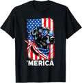 Patriotic Labrador Retriever Dog Merica 4Th Of July Usa Flag