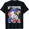 My Pronouns Are Usa Eagle American Funny 4Th Of July