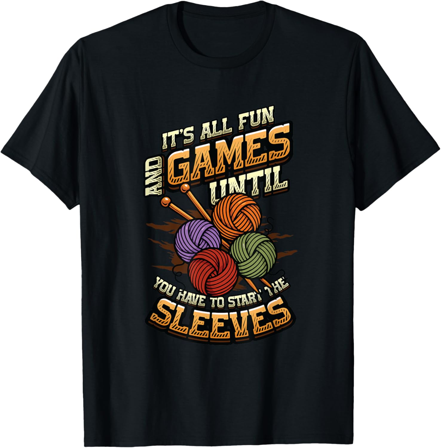 It\u2019s All Fun and Games Until The Sleeves Knitting Yarn