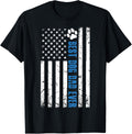 Usa Flag Best Dog Dad Ever American Puppy Lover Paw