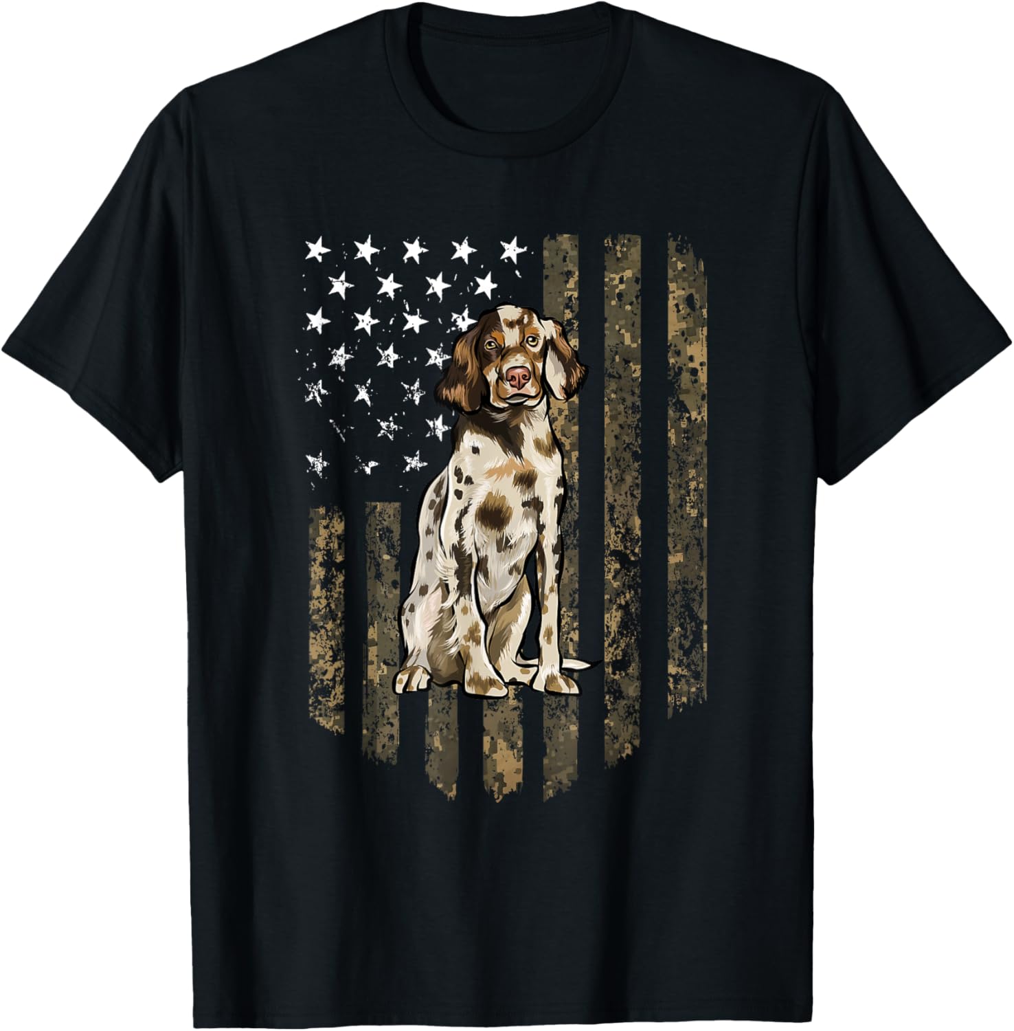 Camo American Flag English Setter 4Th Of July Usa