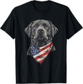 Labrador Retriever American Flag