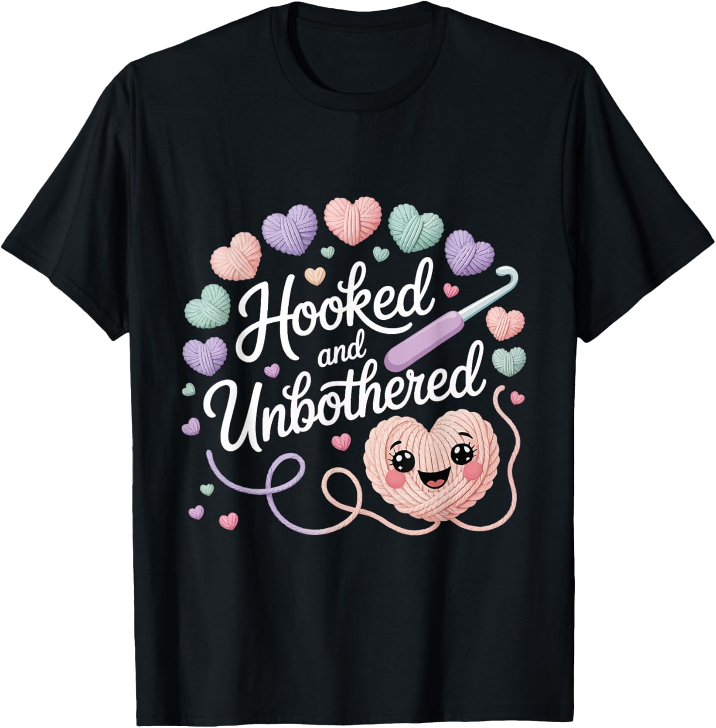 Hooked and Unbothered Chill Crochet Mood Yarn Lovers Crafter