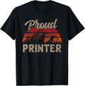 Funny Printer Superhero Vintage Men Dad