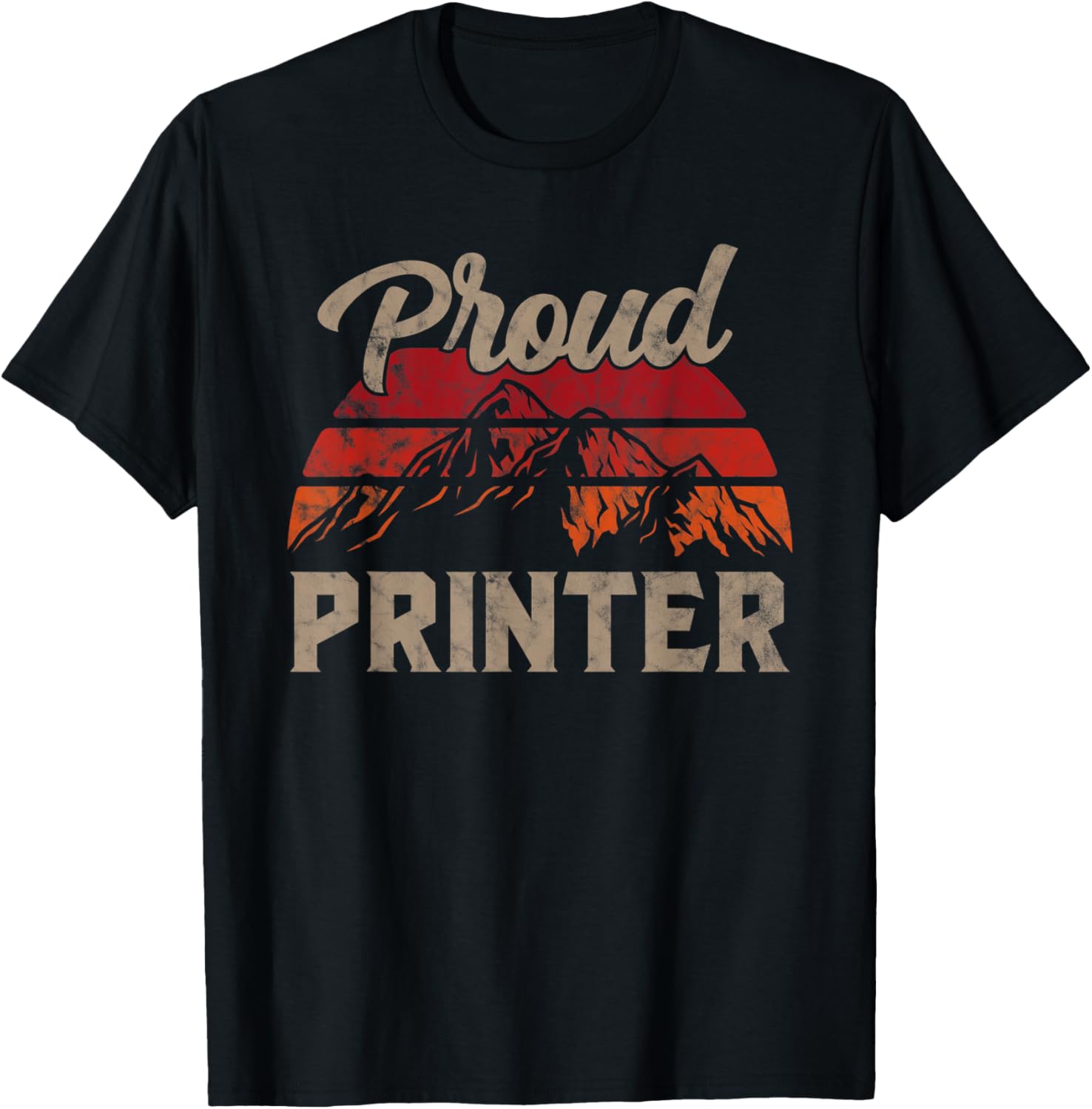 Funny Printer Superhero Vintage Men Dad
