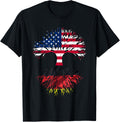 German Roots American Grown Tree Usa Flag Funny Germany Flag