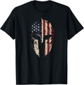 Patriotic American Spartan Warrior Men Women Usa Flag Helmet