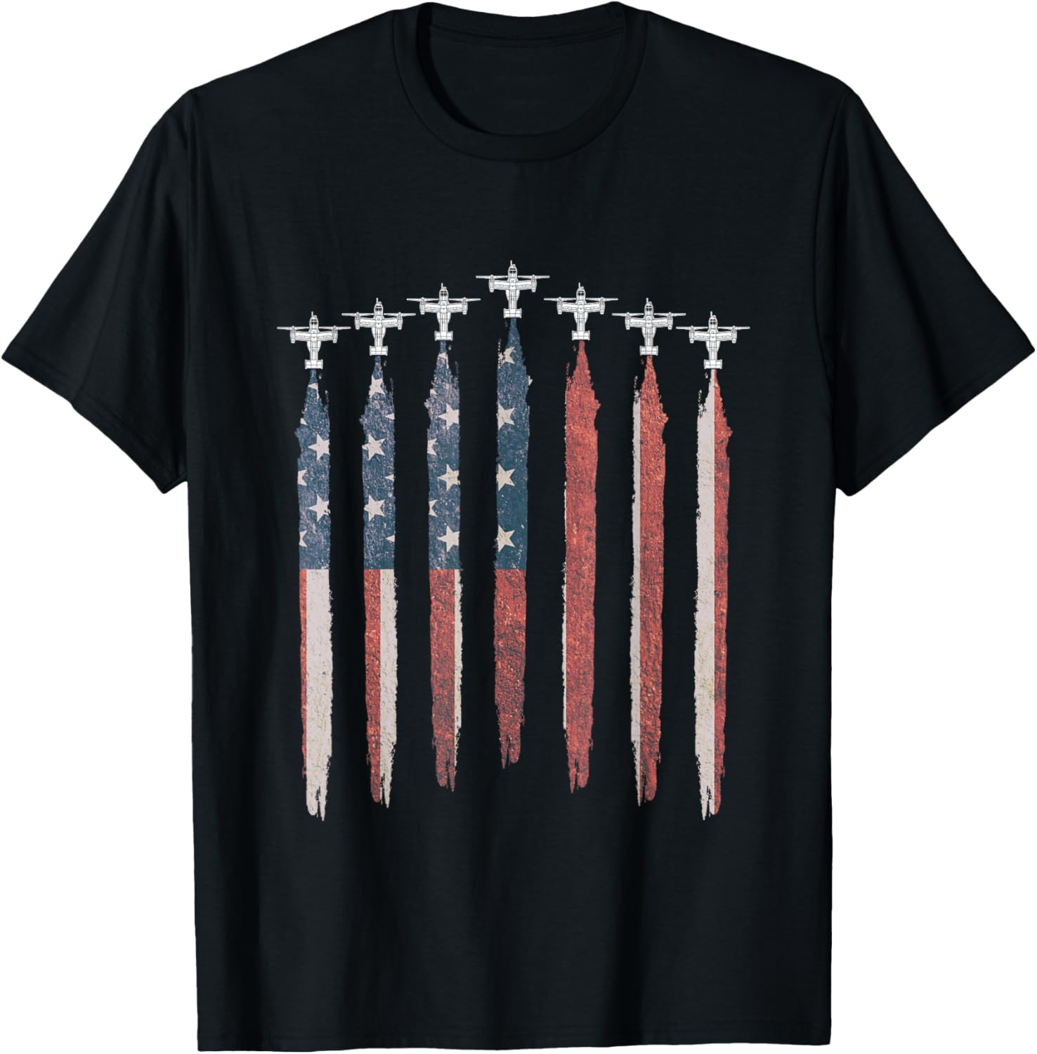 V 22 Osprey Military Helicopter American Flag V22 Squadron