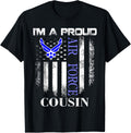 Vintage Im A Proud Air Force Cousin With American Flag