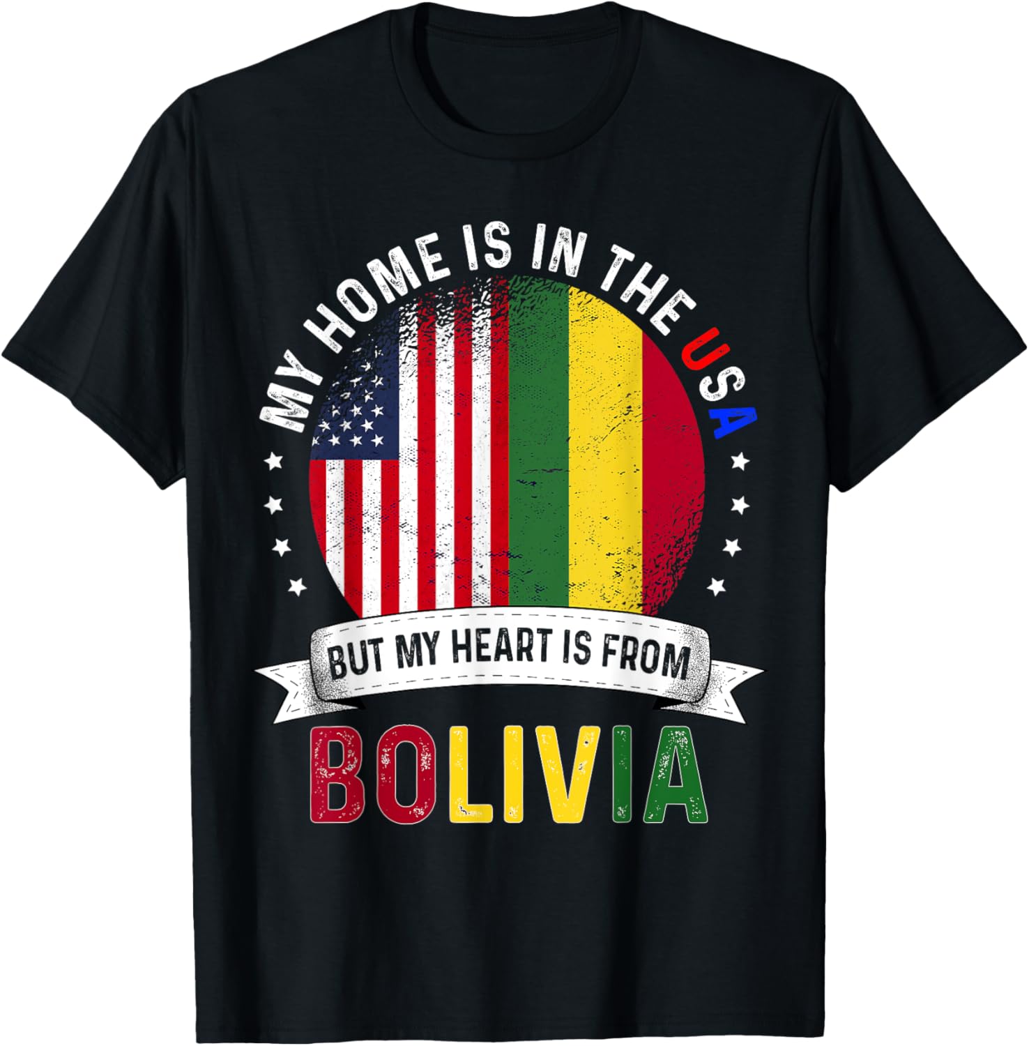 Bolivian American Patriot Heart Is From Bolivia Flag