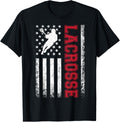 Lacrosse Usa Flag Lax Shirt Men Women Boys Girls