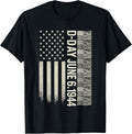 D Day 81St Anniversary 1944 2025 American Flag Men D Day