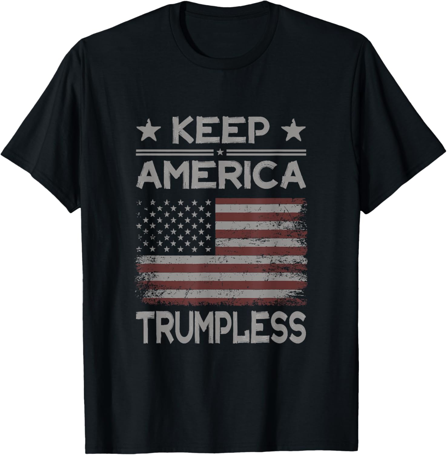Keep America Trumpless Anti Trump Distressed American Flag