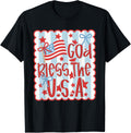 God Bless The Usa Coquette Bow American Freedom 4Th Of July