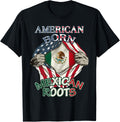 American Born Mexican Roots Flag Tee Proud Usa Love Mexico