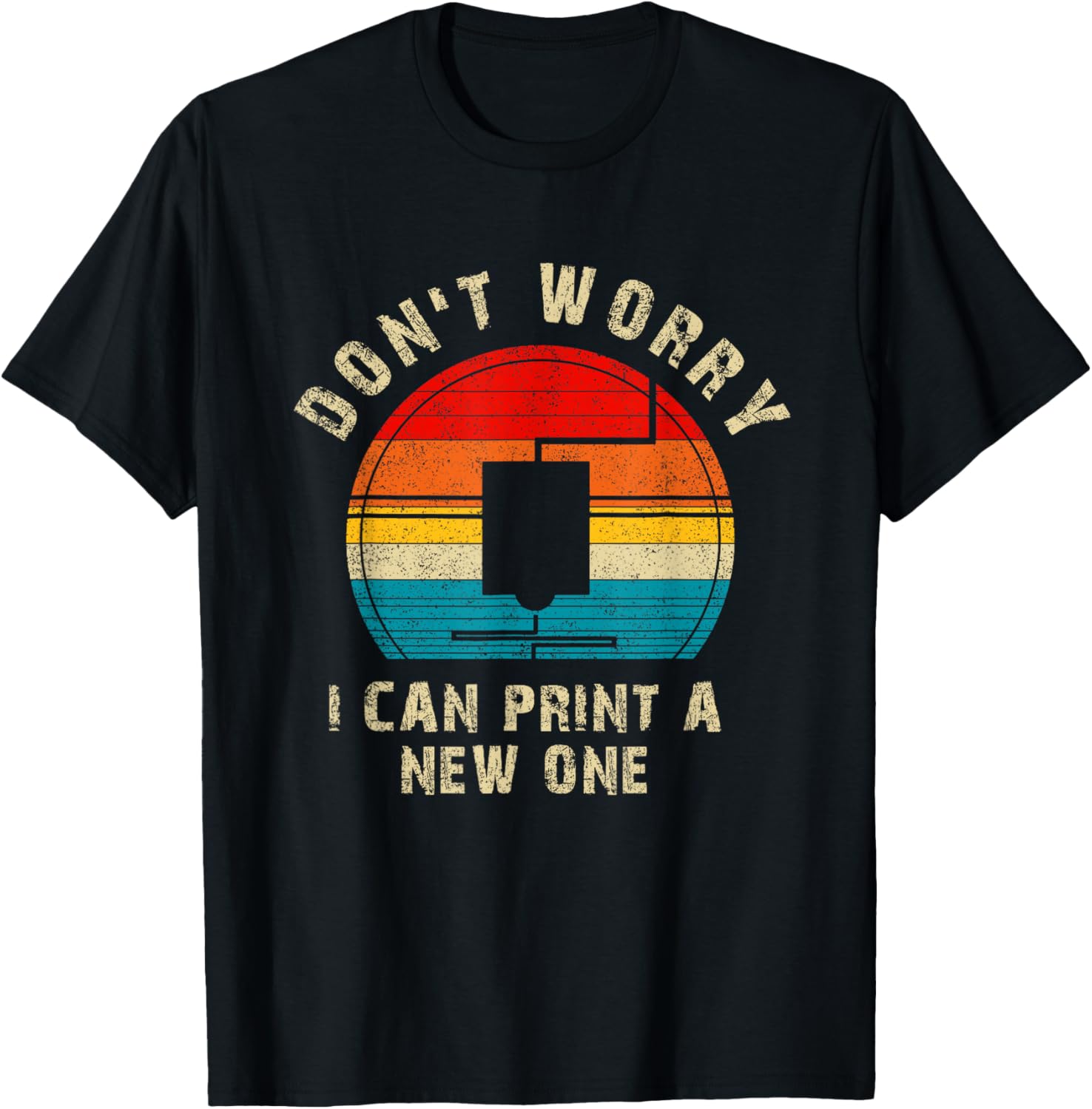 Vintage Retro 3D Printer Tee Idea For Geeks