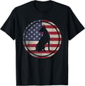 Retro American Flag Doberman Pinscher Dog