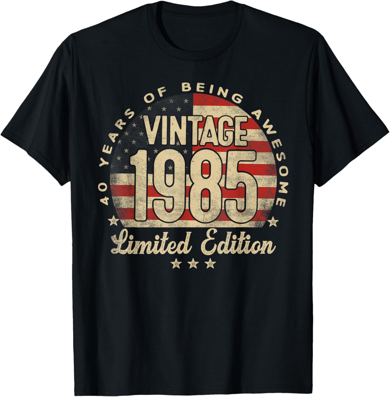 Vintage 1985 Limited Edition 40 Year Old Gifts Usa Flag