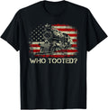 Usa Flag Tee Funny Train Lover Men Women Who Tooted Train