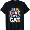 I Love My Cat Cute Kittens Heart Yarn