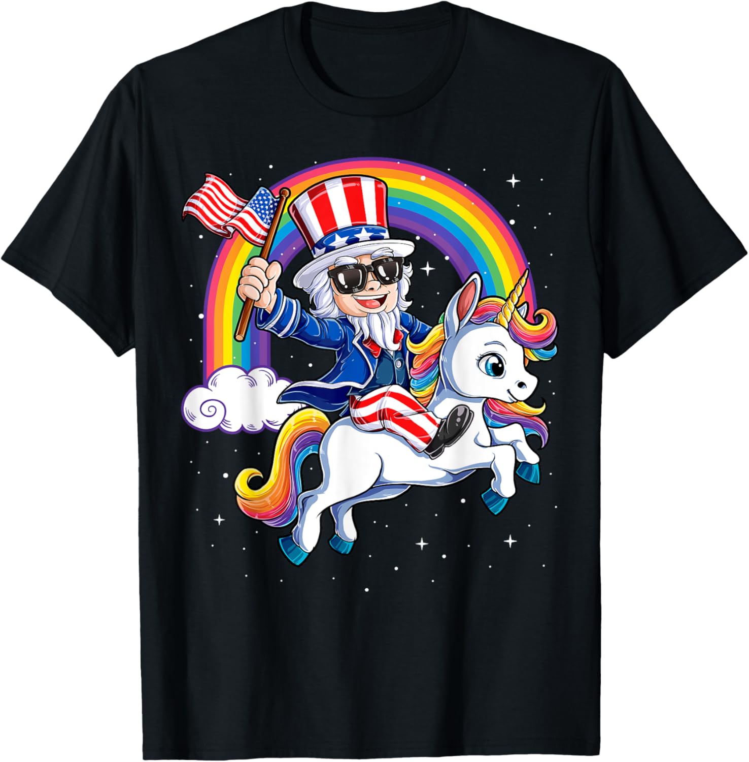 Unicorn Uncle Sam 4Th Of July Mericorn Men Women Usa Flag