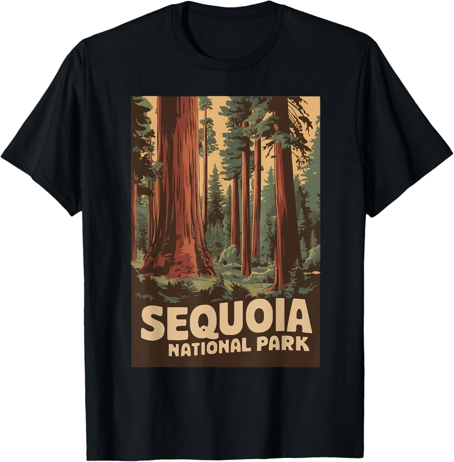 Vintage Sequoia National Park Men Women Kids Camping Hiking