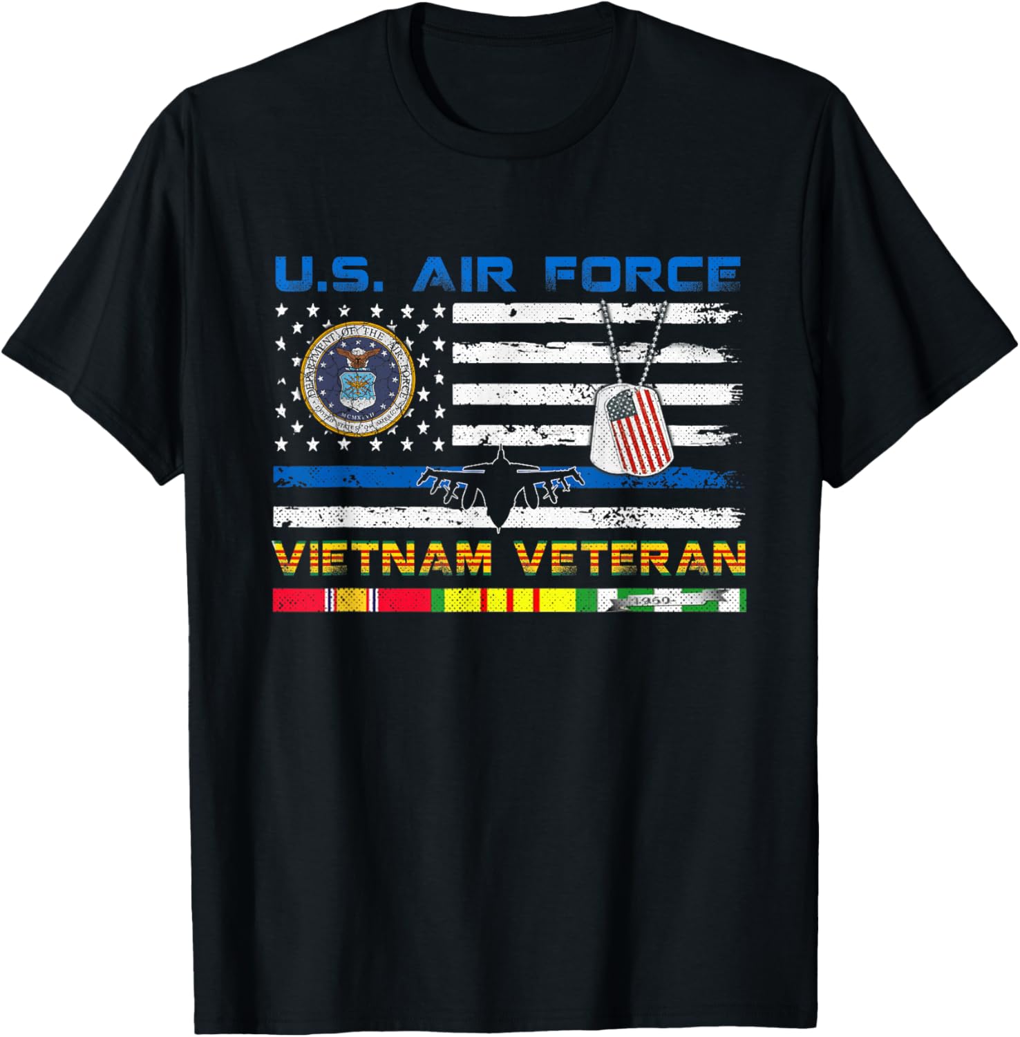 Us Air Force Vietnam Veteran Vintage Usa Flag Veterans Day