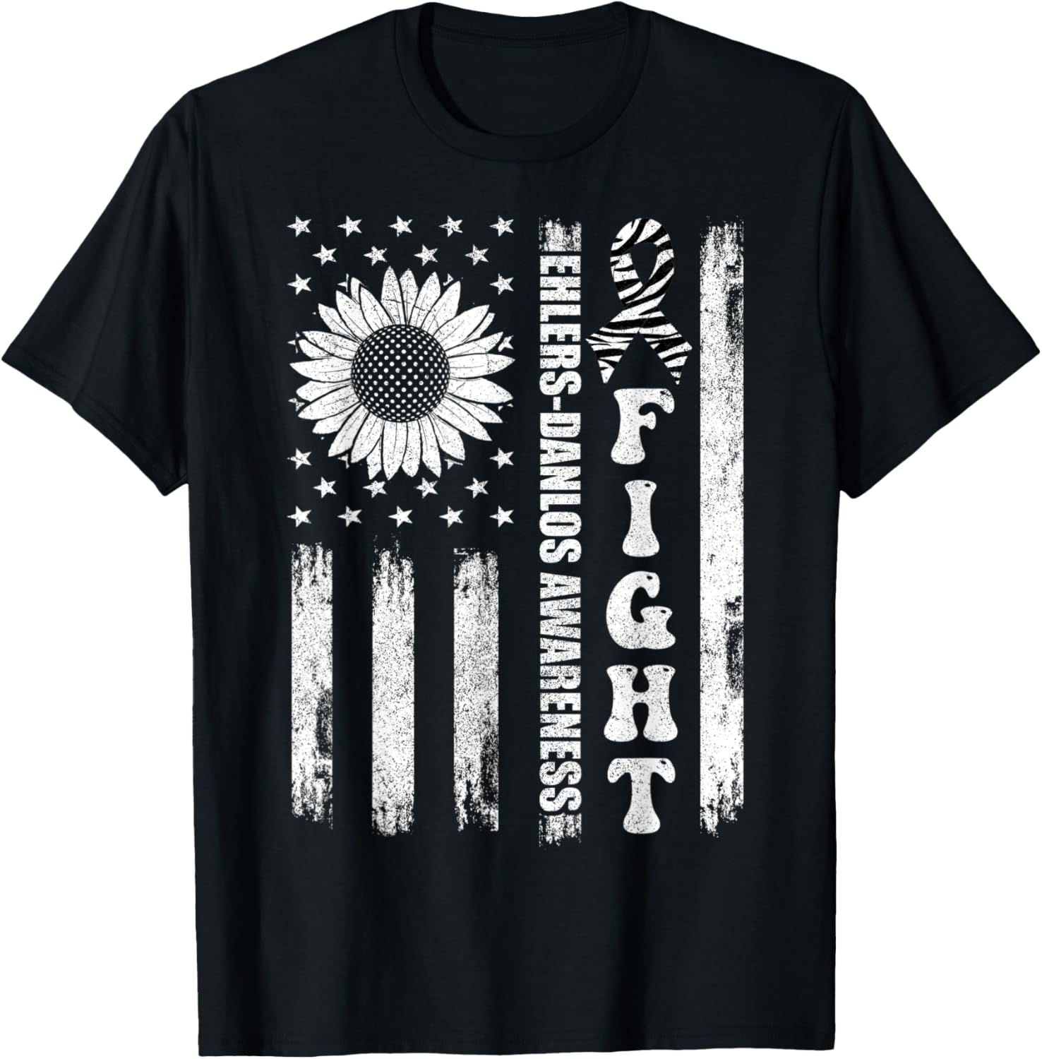 Fight Ehlers Danlos Awareness Shirts American Flag Eds