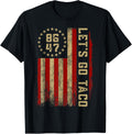 Taco Funny Lets Go Taco Usa American Flag