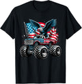 Monster Truck Bald Eagle 4Th Of July Boys American Flag