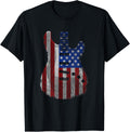 American Flag Guitar Funny Usa Guitarist 4Th Of July Outfit